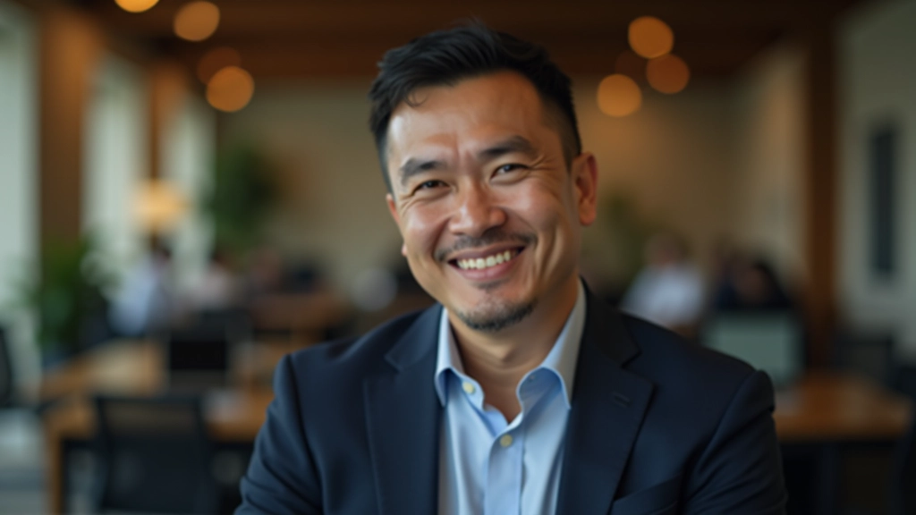 Experienced professional mentor providing guidance and support to younger colleague during development conversation