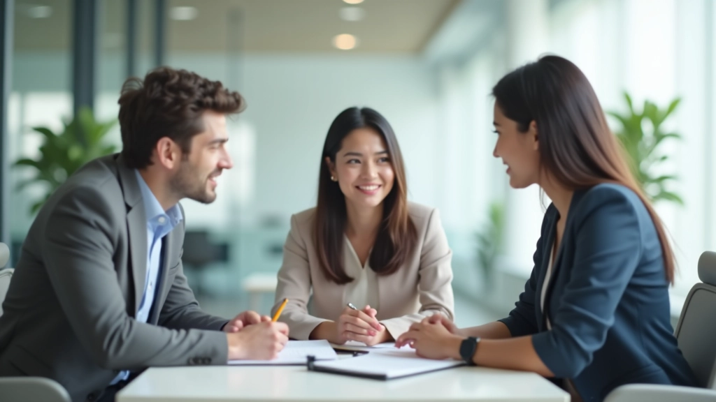 Professional team in modern office discussing leadership strategies and delegation techniques